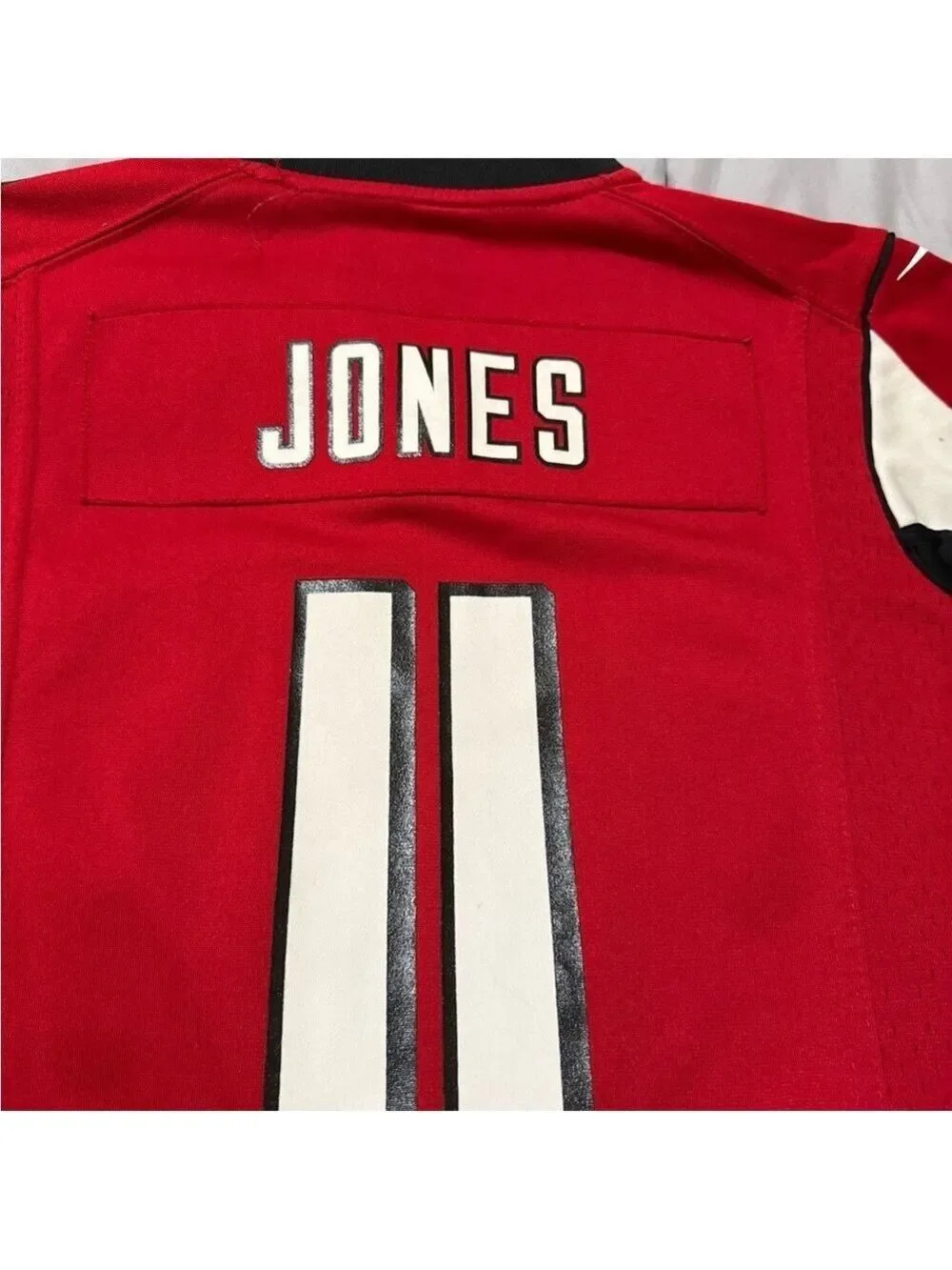 NFL Red and Black Falcons Jersey with Number 11